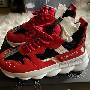 Womens Versace Chain Reaction Sneakers